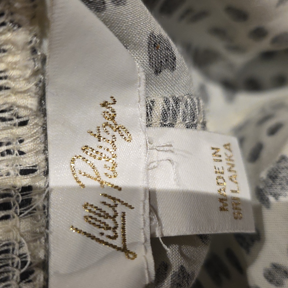 Lilly Pulitzer Black and White Palazzo Pants Coconut Pineapple Princess - Picture 3 of 9